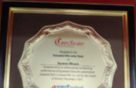 Framed certificate for extended-warranty performance, 2021