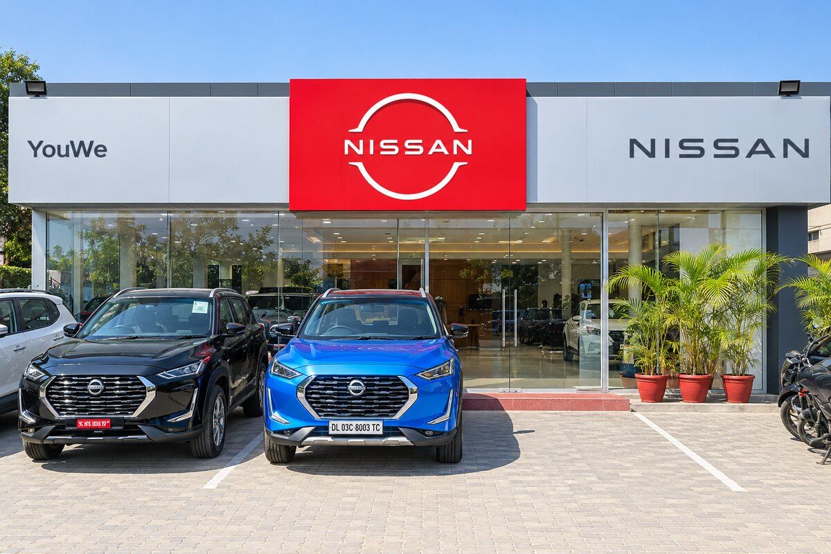 YouWe Nissan showroom at Bhikaji Cama Place, New Delhi, before 2025